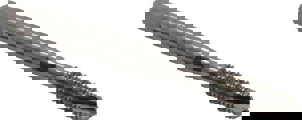 Spiral Point Tap: 1/4-28 UNF, 3 Flutes, Plug Chamfer, 2B Class of Fit, Powdered Metal High-Speed Steel, Bright/Uncoated