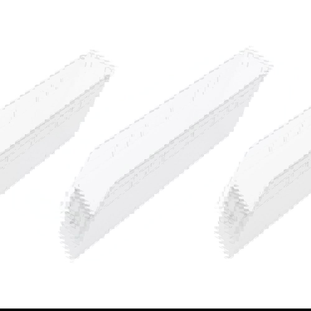 Plastic Hopper Shelf Bin: Clear