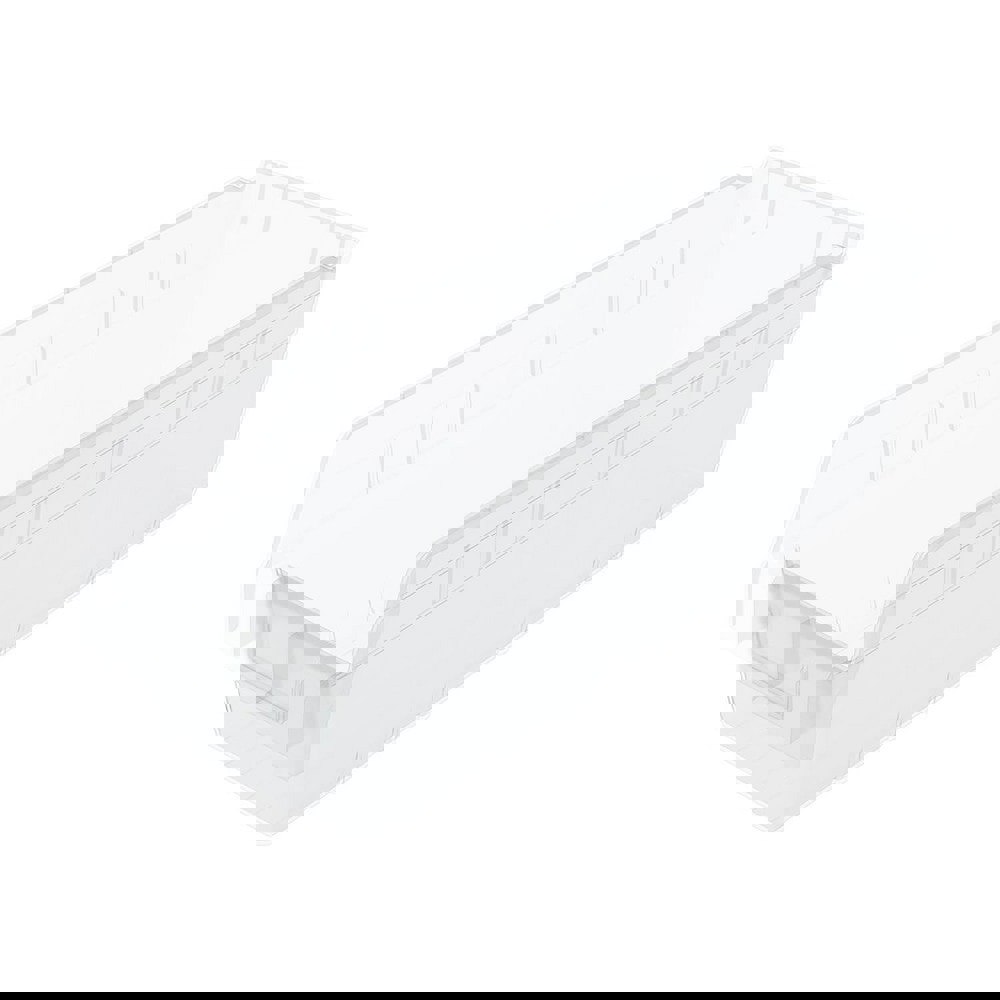 Plastic Hopper Shelf Bin: Clear