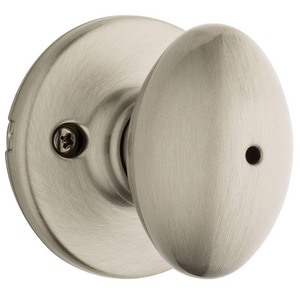 Passage Knob Lockset in Satin Nickel