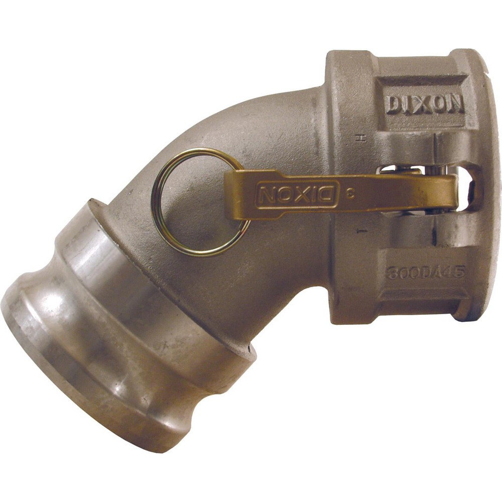 Suction & Discharge Hose Couplings; Type: Type DA Elbow ; Coupling Type: Cam & Groove ; Coupling Descriptor: Adapter x 450 Coupler ; Material: Aluminum ; Coupler Size (Fractional Inch): 3 ; Thread Size: Non-Threaded