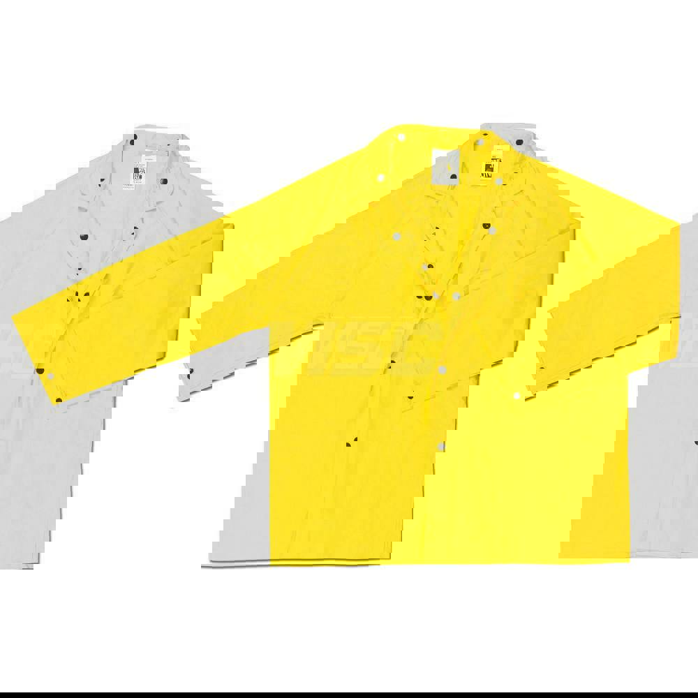 Rain Jacket: Size Large, Yellow, Polyester