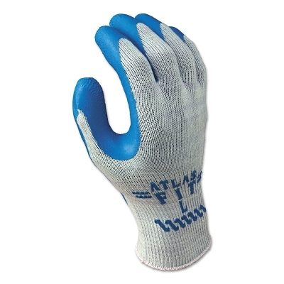 General Purpose Work Gloves: Small, Rubber Coated, Cotton