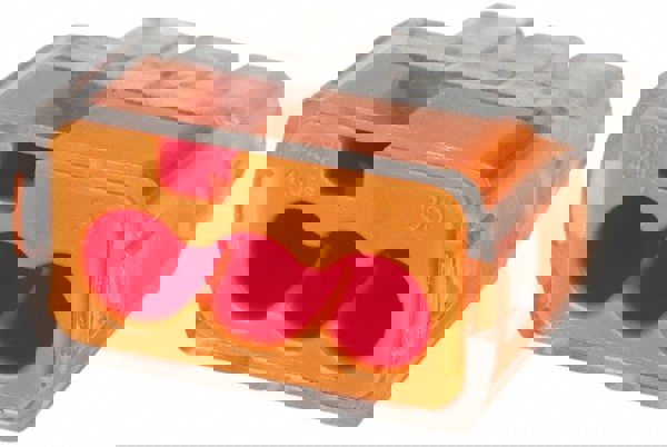 3-Port Orange Push-In Wire Connector - B