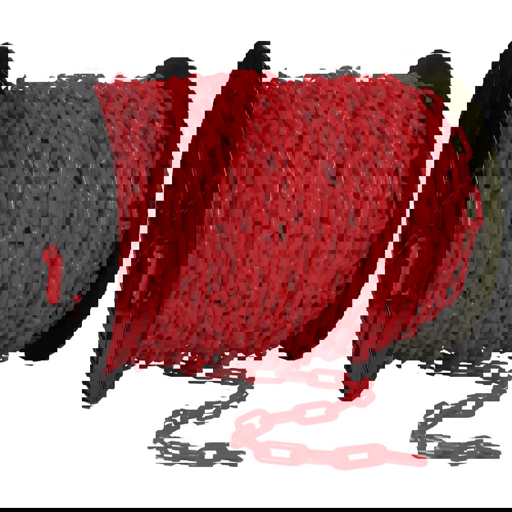 Barrier Rope & Chain; Type: Safety Chain ; Snap End Material: Plastic; Polyethylene ; Hook Fitting Material: Plastic ; Color: Red ; Link Type: Straight Link ; Rope/ Chain Material: Plastic; Polyethylene