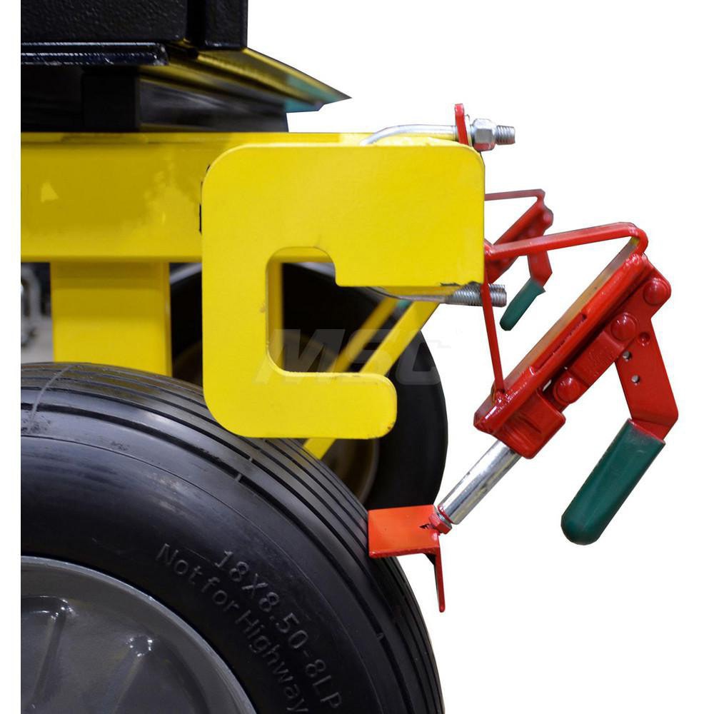 Fall Protection Parking Brake: Steel, Red, Use with Cobra Cart Standard
