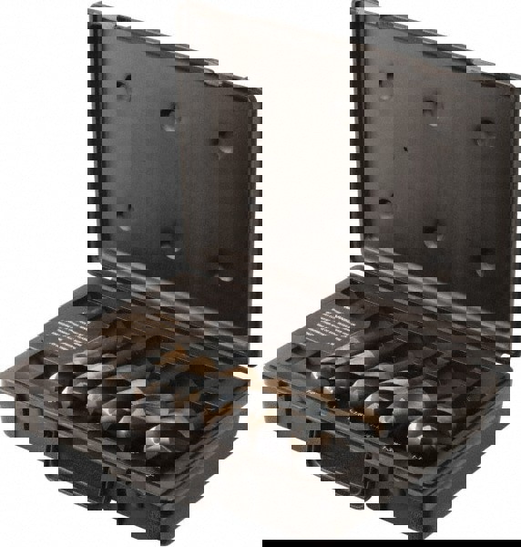 Drill Bit Set: Reduced Shank Drill Bits, 6 Pc, 135 &deg;, Cobalt