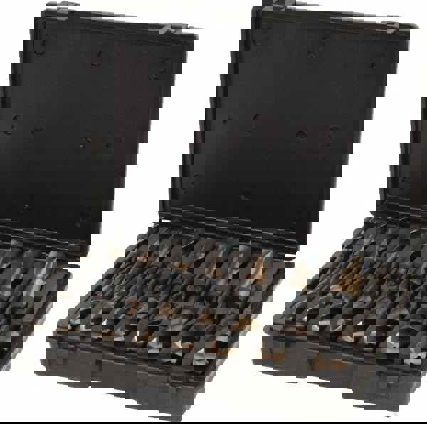 Drill Bit Set: Reduced Shank Drill Bits, 16 Pc, 135 &deg;, Cobalt