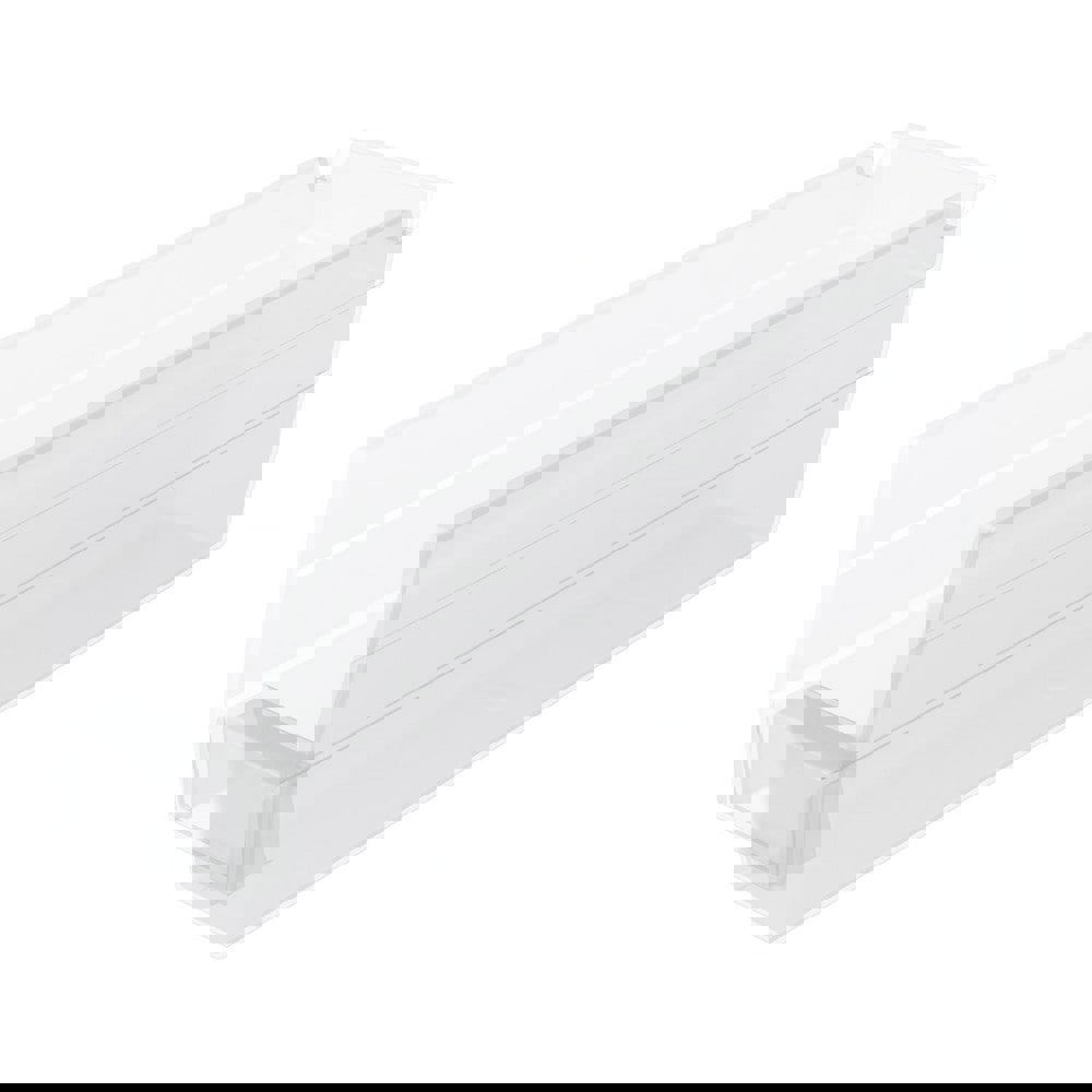 Plastic Hopper Shelf Bin: Clear