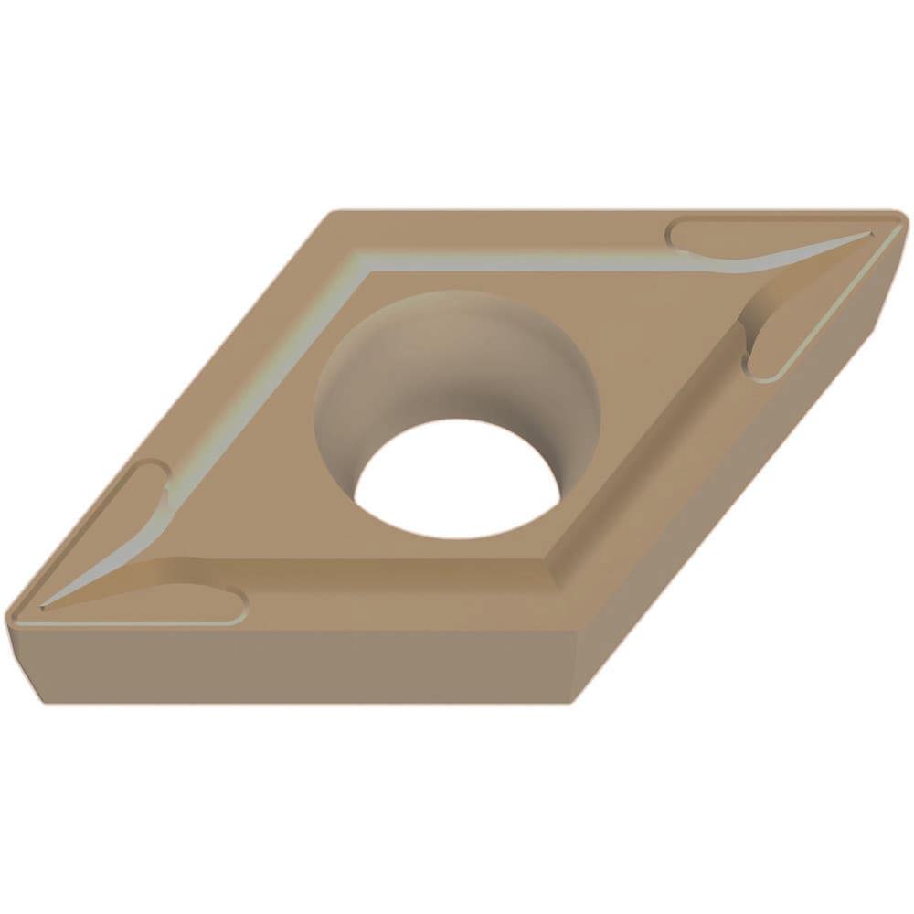 Turning Inserts; Relief Angle: 7.000 ; Insert Style: DCMT ; Corner Radius (mm): 0.40 ; Corner Radius (Inch): 1/64 ; Corner Radius (Decimal Inch): 0.0156 ; Included Angle: 55.00