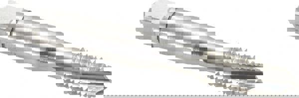 Spiral Point Tap: 3/8-16 UNC, 3 Flutes, Plug Chamfer, 3B Class of Fit, Powdered Metal High-Speed Steel, Bright/Uncoated