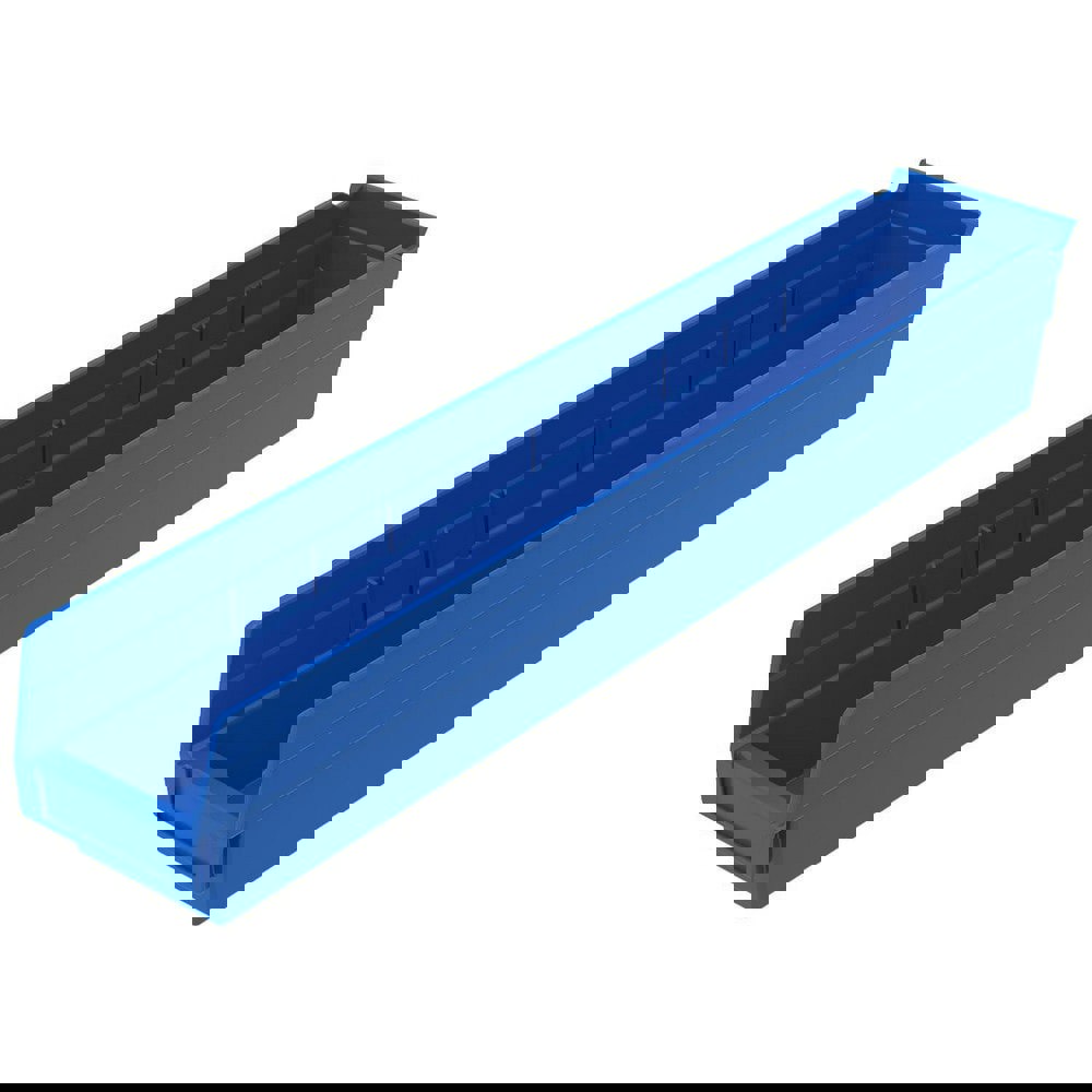 Bins; Bin Style: Hopper Shelf ; Shape: Rectangle ; Material Family: Polymer ; Overall Width (Inch): 4-1/8 ; Overall Length (Inch): 23-5/8 ; Overall Height (Inch): 4