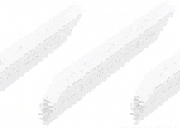 Plastic Hopper Shelf Bin: Clear