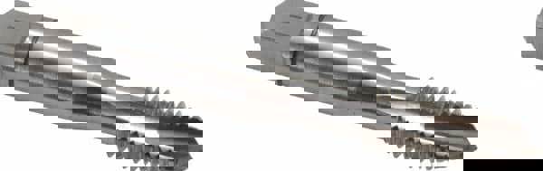 Spiral Point Tap: 3/8-16 UNC, 3 Flutes, Plug Chamfer, 2B Class of Fit, Powdered Metal High-Speed Steel, Bright/Uncoated