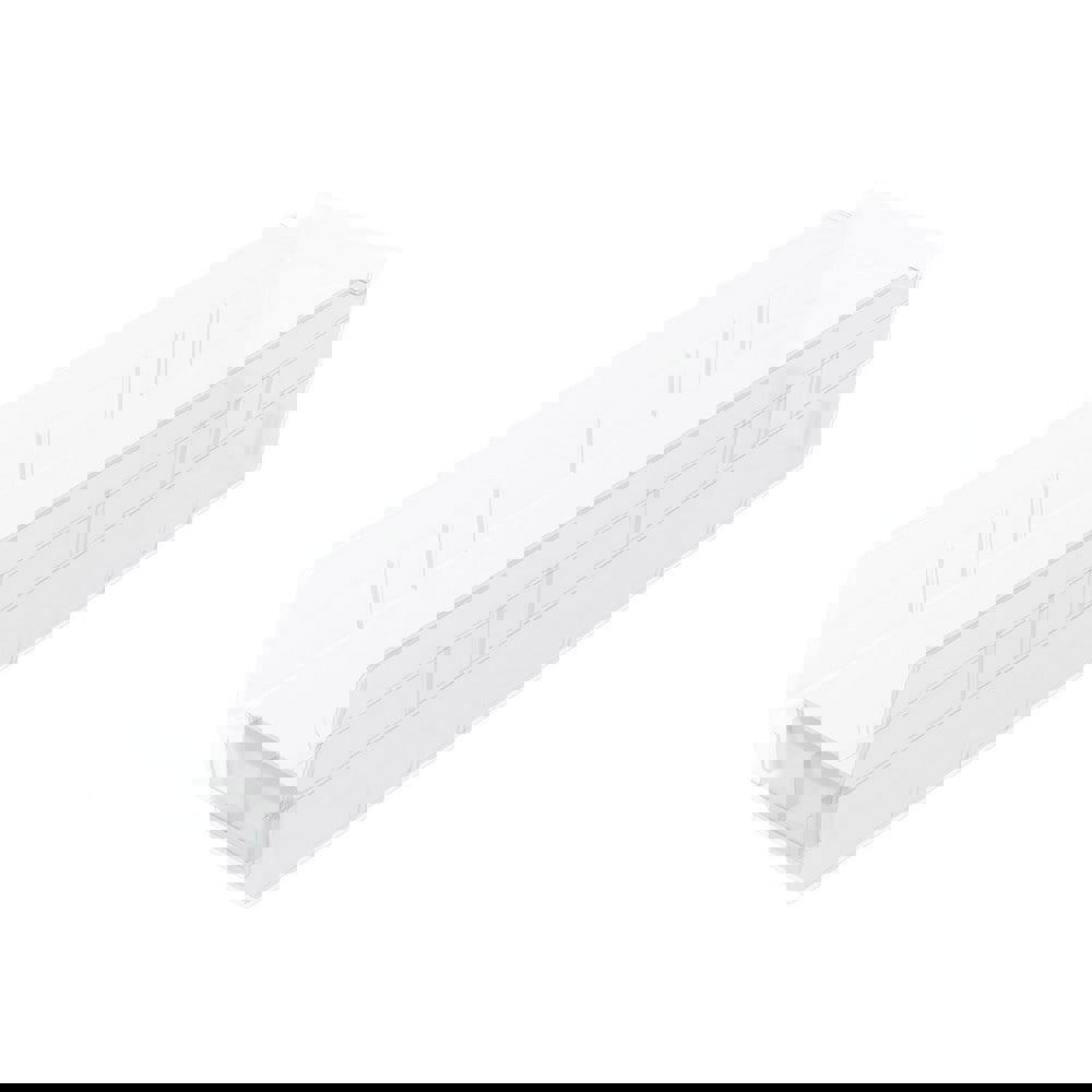 Plastic Hopper Shelf Bin: Clear