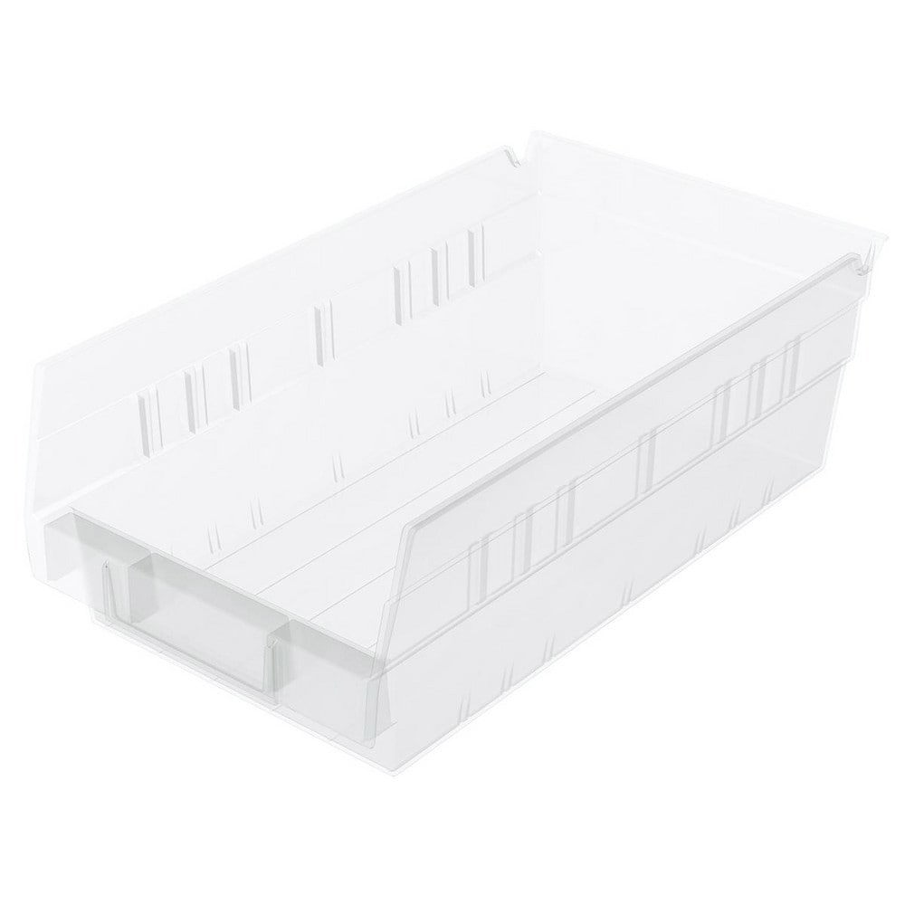 Plastic Hopper Shelf Bin: Clear
