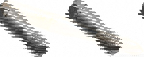 Spiral Point Tap: 3/8-24, UNF, 3 Flutes, Plug, Powdered Metal, Bright Finish