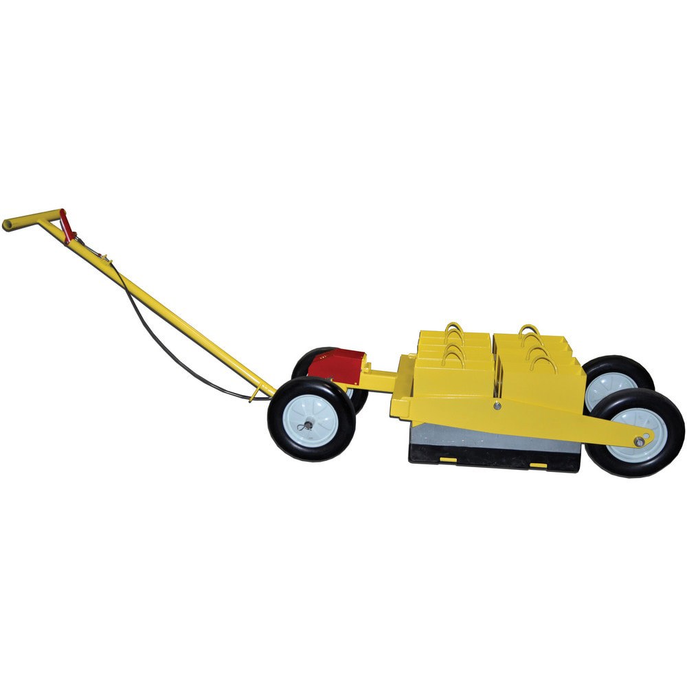 Mobile Anchor Points; Type: Mobile Cart with Empty Weight Cans ; Anchorage Capability: (1) Person Fall Restraint and (1) Person Fall Arrest ; Weight: 200.0000 ; Tire Type: Solid Airless ; Material: Recycled Rubber ; Color: Yellow