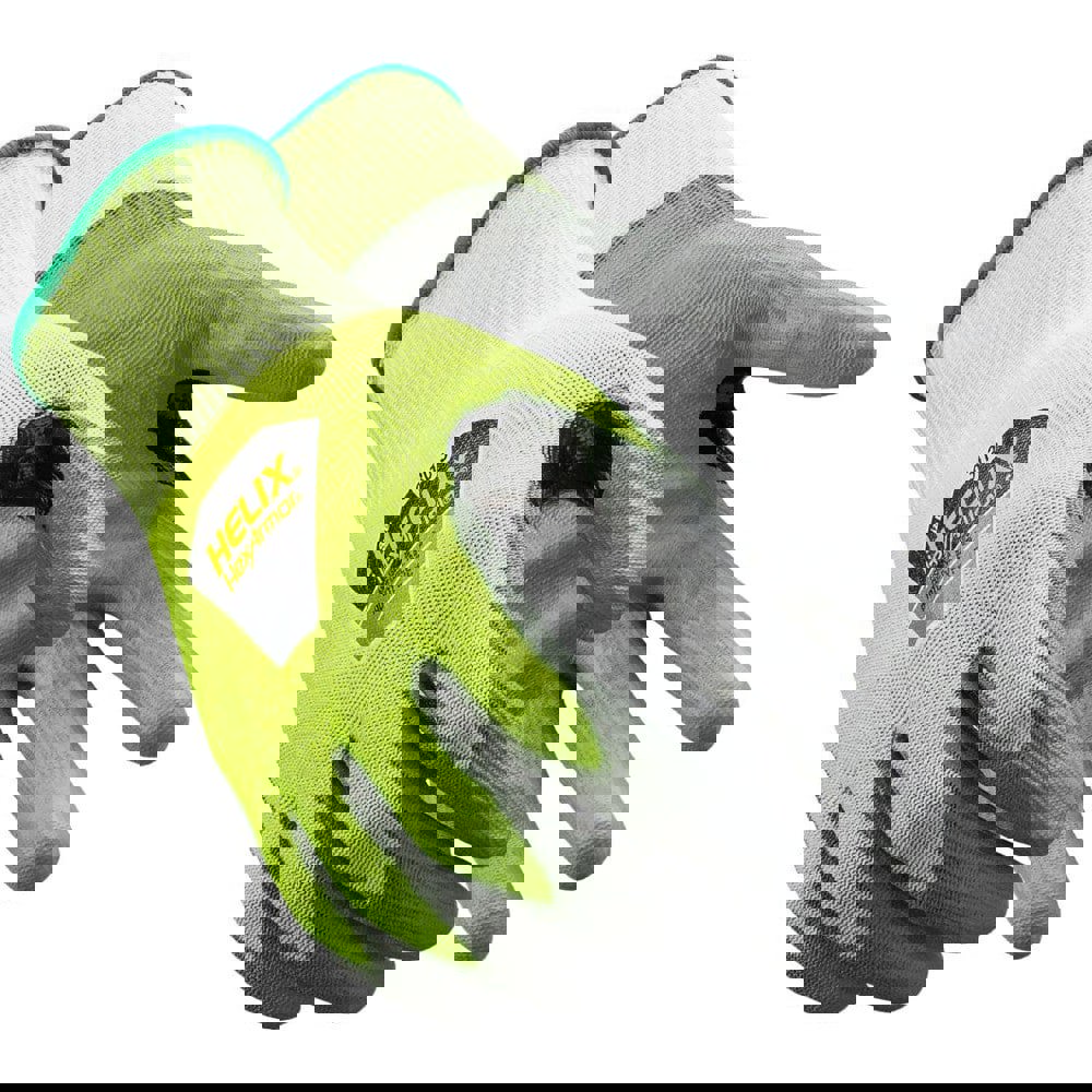 Cut & Puncture Resistant Gloves; Coating Material: Polyurethane ; Coating Coverage: Palm & Fingertips ; Glove Type: Abrasion Resistant; Cut & Puncture-Resistant ; ANSI/ISEA Cut Resistance Level: A6 ; Primary Material: HPPE Blend; Polyurethane