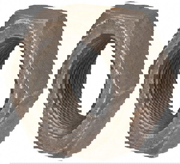 Hex Nut: 1-1/4-12, Grade 5 Steel, Bright/Uncoated Finish