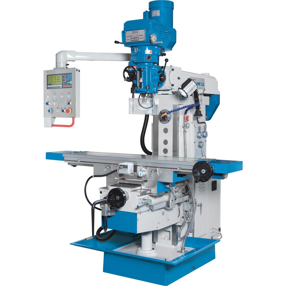 Knee Milling Machines; Minimum Spindle to Column Distance (Decimal Inch): 7.000 ; Minimum Spindle to Column Distance (Inch): 7 ; Minimum Spindle to Column Distance (mm): 177.80 ; Minimum Spindle to Table Distance (Decimal Inch): 6.3000