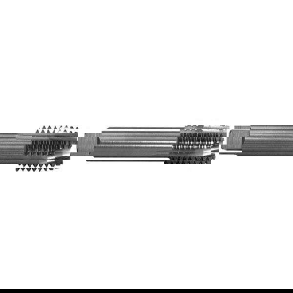 Spiral Point Tap: 7/16-14 UNC, 3 Flutes, Plug Chamfer, 2B Class of Fit, Powdered Metal High-Speed Steel, Bright/Uncoated