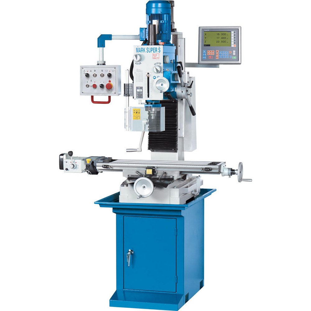 Mill Drill Machines; Spindle Speed Control: Geared Head; Drilling Capacity In Steel: 1; End Milling Capacity: 0.51 in; Phase: 3; Face Milling Capacity: 1 in; Left-hand Head Tilt: 45 0; Right-hand Head Tilt: 45 0; Cross Travel: 7; Longitudinal Travel: 22;