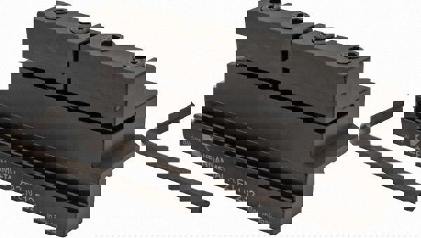 Tool Block Style A2TEN, 32mm Blade Height, 110mm OAL, 48mm OAH, Indexable Cutoff Blade Tool Block