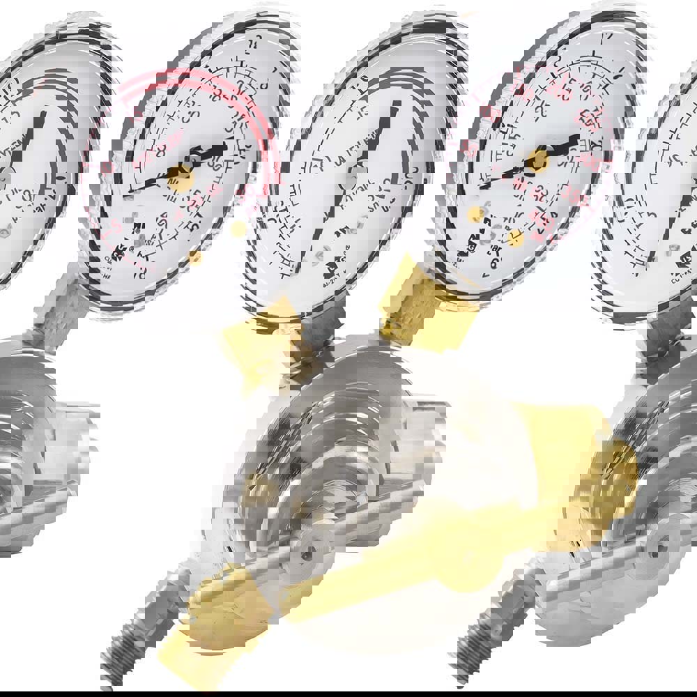 520 CGA Inlet Connection, Female Fitting, 15 Max psi, Acetylene Welding Regulator