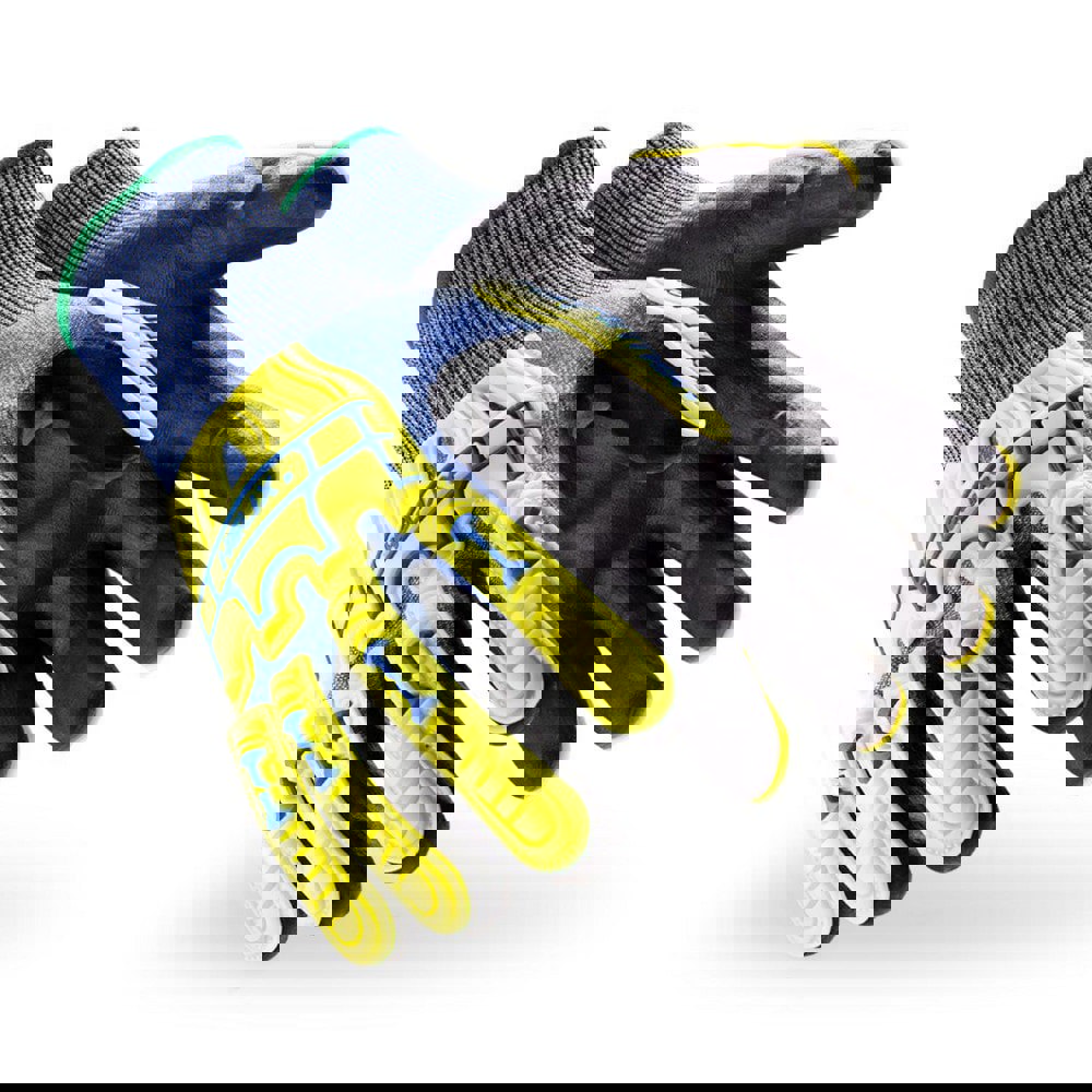 Cut & Puncture Resistant Gloves; Coating Material: Nitrile ; Coating Coverage: Palm & Fingertips ; Glove Type: Abrasion Resistant; Cut & Puncture-Resistant; Impact-Resistant ; ANSI/ISEA Cut Resistance Level: A2 ; Primary Material: HPPE Blend; Nitrile