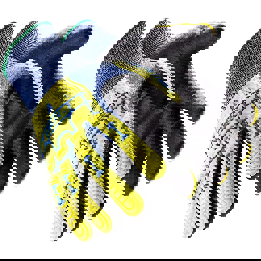 Cut & Puncture Resistant Gloves; Coating Material: Nitrile ; Coating Coverage: Palm & Fingertips ; Glove Type: Abrasion Resistant; Cut & Puncture-Resistant; Impact-Resistant ; ANSI/ISEA Cut Resistance Level: A2 ; Primary Material: HPPE Blend; Nitrile