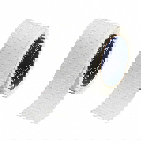 Label Maker Label: White, Polyvinylfluoride, 3/4