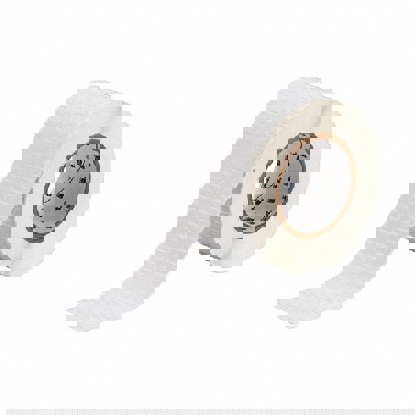 Label Maker Label: White, Polyvinylfluoride, 1-1/4