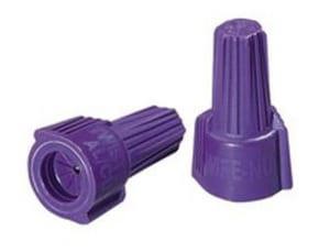 AL/CU WIRE NUT CONN PURP 25/CARD