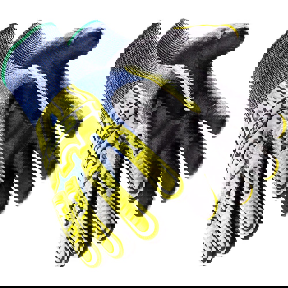 Cut & Puncture Resistant Gloves; Coating Material: Foam Nitrile ; Coating Coverage: Palm & Fingertips ; Glove Type: Cut & Puncture-Resistant; Impact-Resistant ; ANSI/ISEA Cut Resistance Level: A4 ; Primary Material: HPPE; Steel