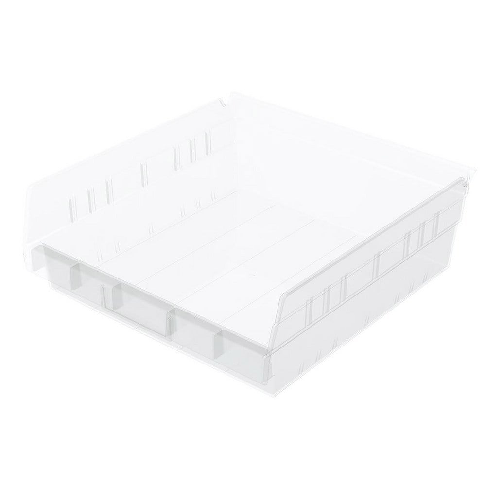 Plastic Hopper Shelf Bin: Clear