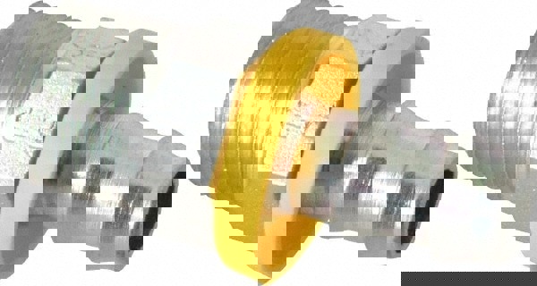 Hydraulic Hose Male NPTF Pipe Rigid Fitting: 9.50 mm Hose ID, Hose Size 6, 3/8-18 Thread