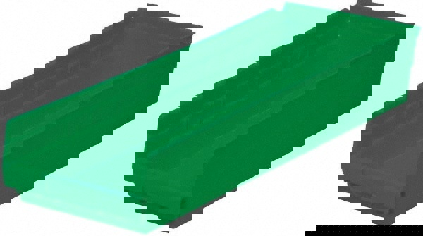 Plastic Hopper Shelf Bin: Green