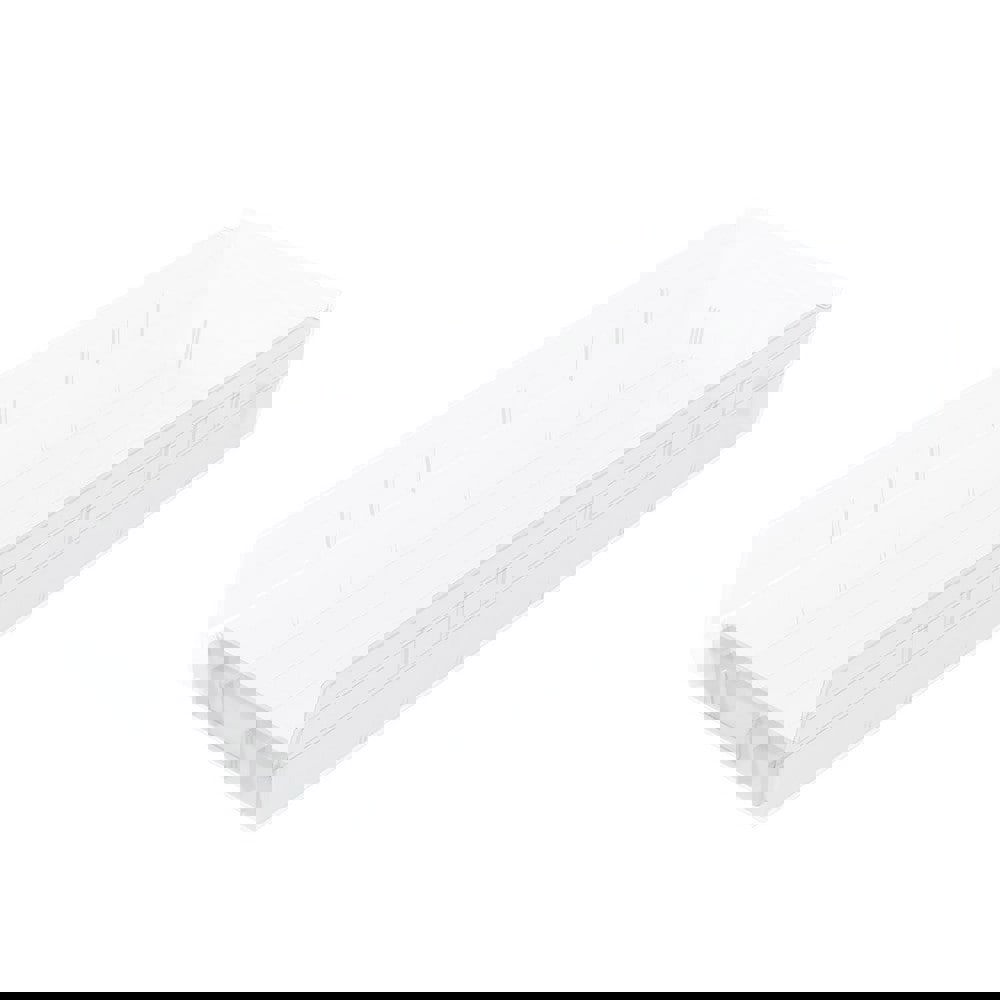 Plastic Hopper Shelf Bin: Clear