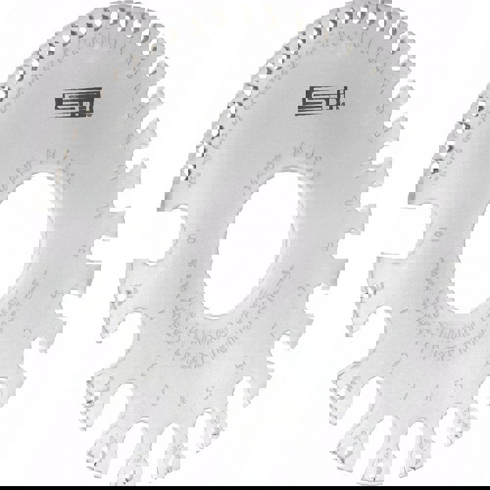 Wire & Sheet Metal Gages; Material: Steel ; For Use On: Aluminum; Copper ; For Use With: Sheet & Plate Iron & Steel ; UNSPSC Code: 41111600