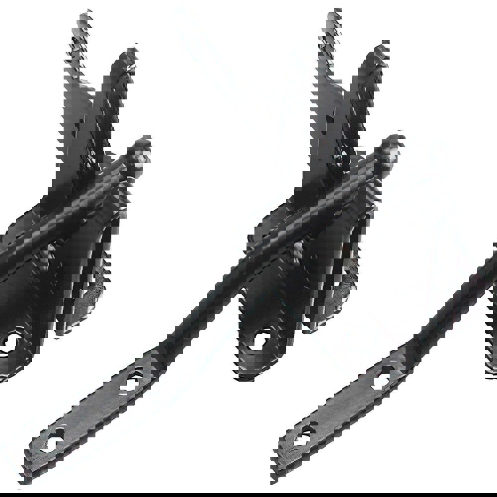 Gate Latches; Mount Type: Screw ; Finish/Coating: Black ; Overall Length: 4.84 ; Projection: 2.24in ; Bolt Length: 4.840 ; Overall Width: 1