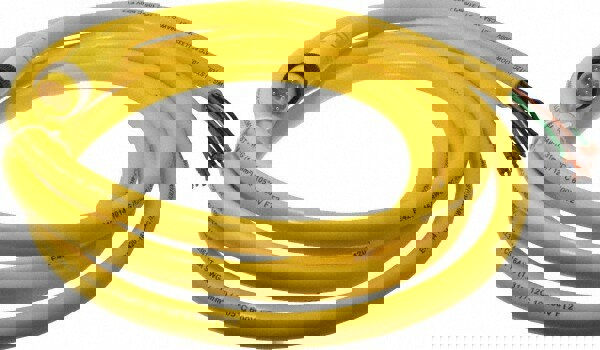 5 Amp, Male Straight to Pigtail Cordset