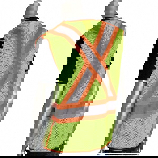 High Visibility Vest: Medium, Breakaway Vest, ANSI Class 2
