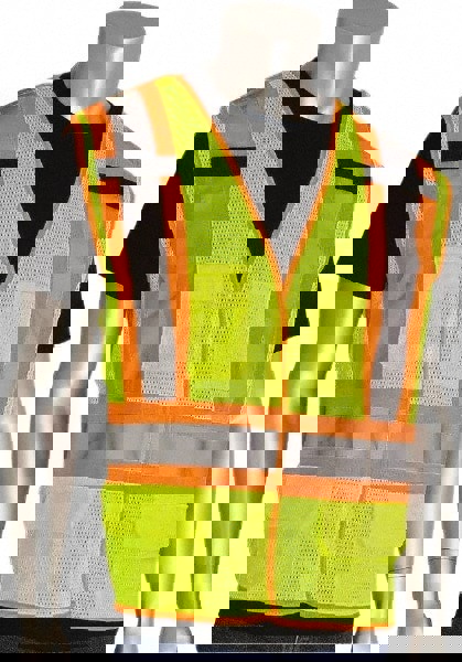 High Visibility Vest: 2X-Large, Breakaway Vest, ANSI Class 2