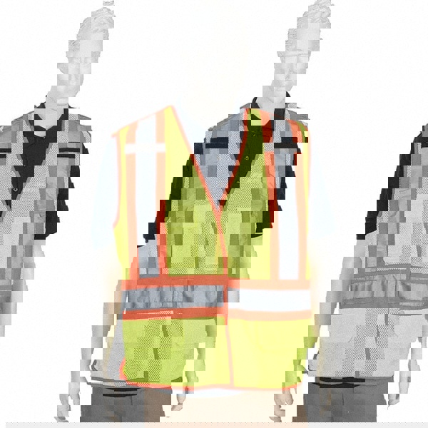 High Visibility Vest: Large, Breakaway Vest, ANSI Class 2