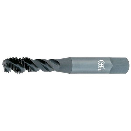 9/16-18 UNF, 4 Flute, 45&deg; Helix, Bottoming Chamfer, Oxide Finish, High Speed Steel Spiral Flute STI Tap