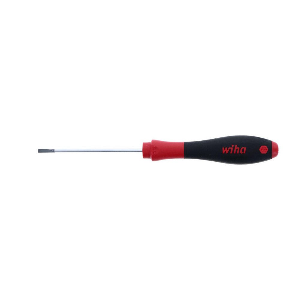 Slotted Screwdrivers; Blade Width (Inch): 1/8 ; Blade Length (Inch): 3-1/8 ; Overall Length (Inch): 7-3/16 ; Handle Type: Cushion Grip ; Handle Length (Decimal Inch): 4-3/32 ; Handle Color: Black; Red