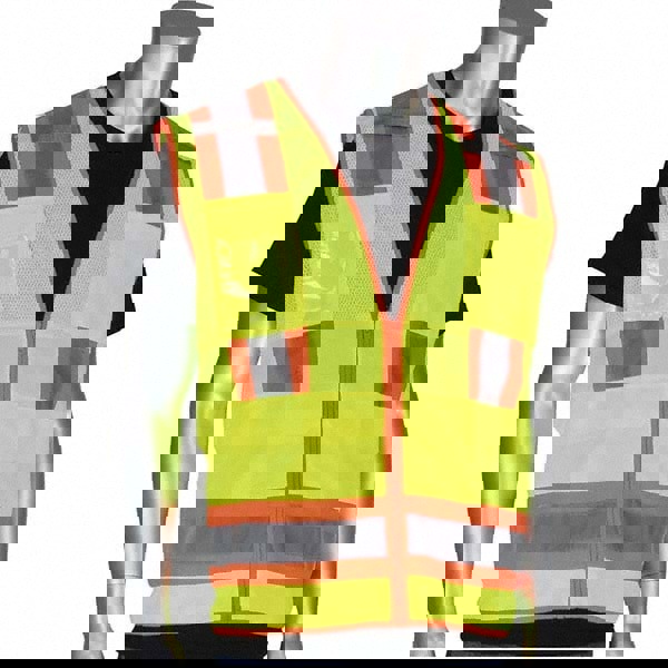 High Visibility Vest: 2X-Large, Surveyor's Vest, ANSI Class 2