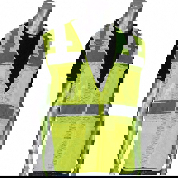 High Visibility Vest: Small, Surveyor's Vest, ANSI Class 2