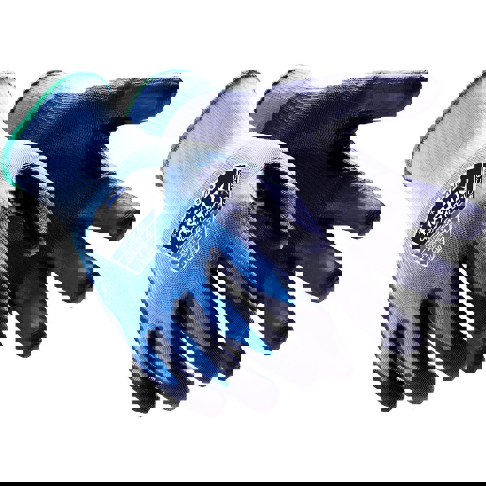 Cut, Puncture & Abrasive-Resistant Gloves: Size 2XL, ANSI Cut A5, ANSI Puncture 4, Polyurethane, HPPE Blend